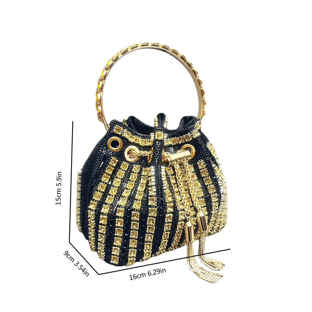 Sac femme design luxe - sac seau élégant à bandoulière