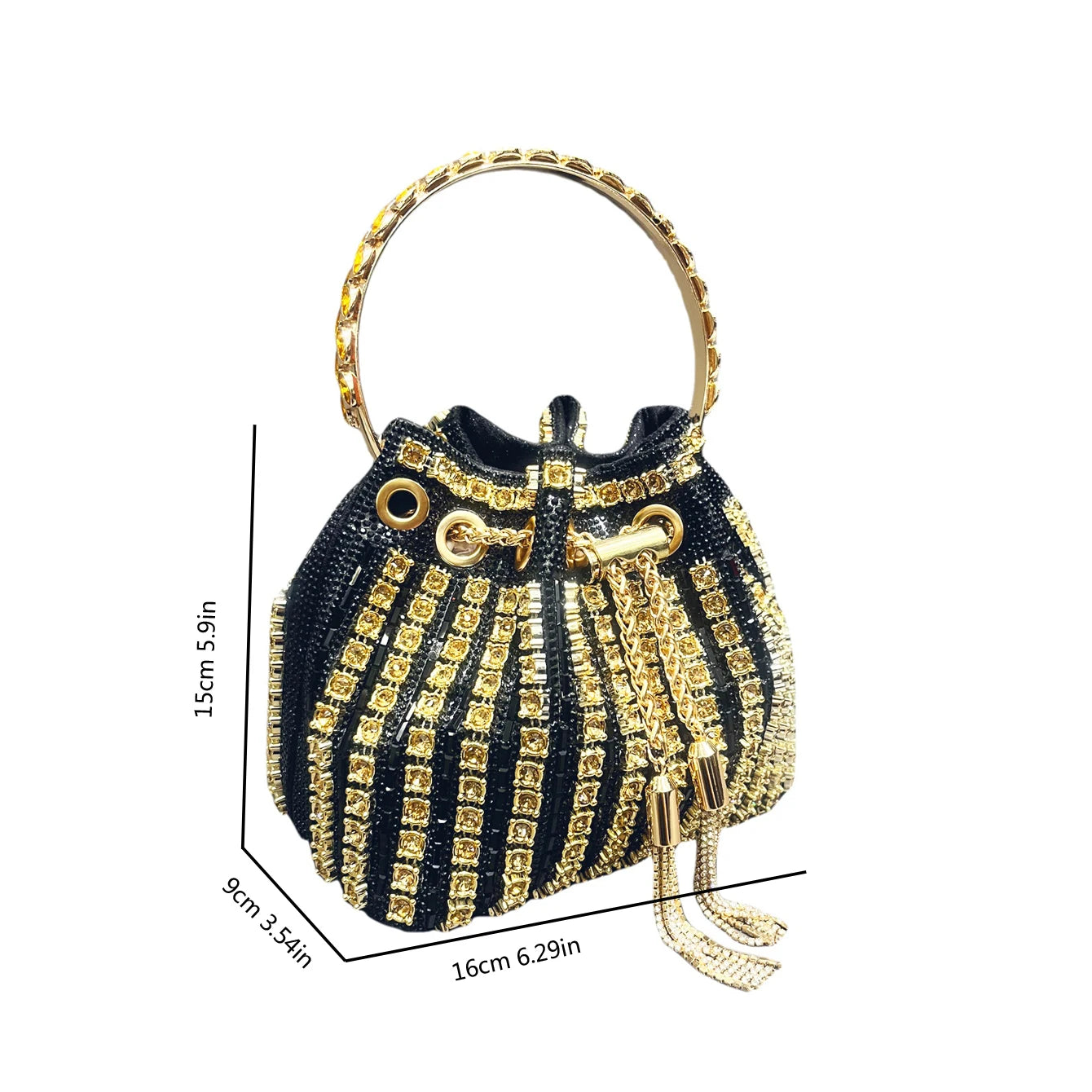 Sac femme design luxe - sac seau élégant à bandoulière
