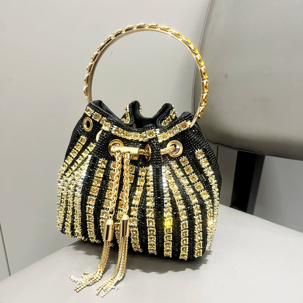 Sac femme design luxe - sac seau élégant à bandoulière