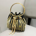 Sac femme design luxe - sac seau élégant à bandoulière