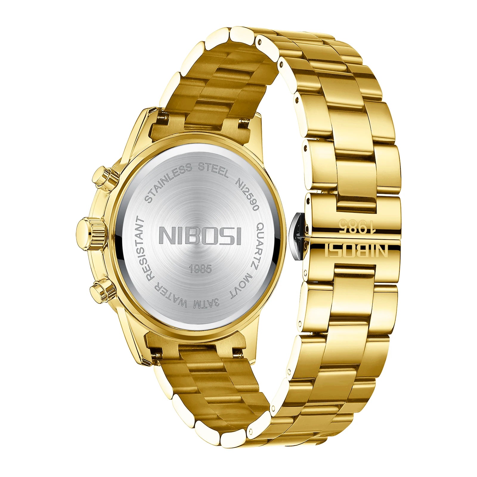 NIBOSI 2025 Nouvelles montres de luxe de marque NIBOSI 2025 Montres de luxe pour hommes Chronographe Auto Date Chronographe horloge étanche Reloj